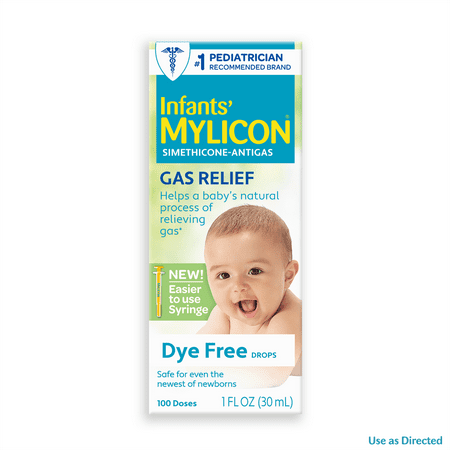 Mylicon Infants' Gas Relief Drops, Dye Free, 1.0 fl oz