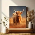thumbnail image 6 of UXIEQU Highland Cow Canvas Wall Art Print 15.75x11.81 Inches, 6 of 8