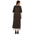 thumbnail image 4 of Bimba Straight Long Kurti For Women Printed Full Sleeves Tunic Top Casual Summer Formal Kurta, 4 of 7