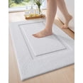 thumbnail image 1 of Alfombra de baño DEXI, lavable y antideslizante, 90 x 60 cm, color blanco, 1 of 9