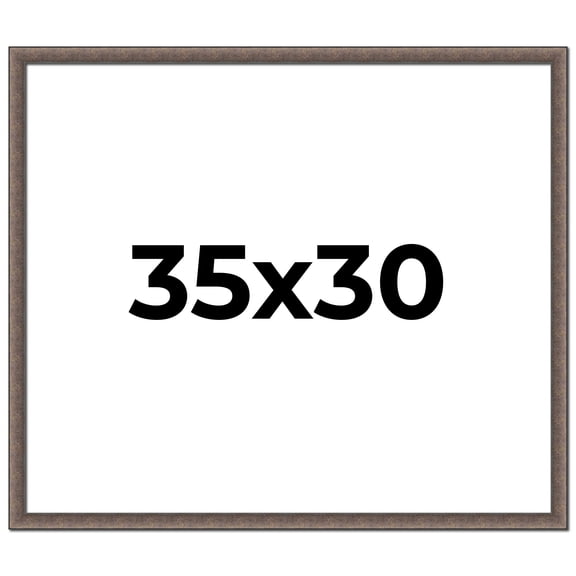 35x30 Frame Silver Real Wood Picture Frame Width 1.25 Inches | Interior Frame Depth 0.5 Inches |