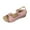 Pink Wedges Shoes for Women, variant on Hopeusnice Wedges Shoes for Women Trendy Non-Slip Breathable Soft Women's Wedges Shoes Open Toe Sandals PU Materials Summer Shoes Wedge High Heel Buckle Moisture-Wicking Elegant Shoes Pink 40