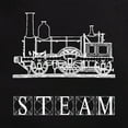 thumbnail image 3 of CafePress - Steam Train Men's Dark Pajamas - Men's Dark Loose Fit Cotton Pajama Set, 3 of 7