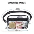 thumbnail image 4 of Bolsa de Asas Transparente Yinane Bolsa de Estadio Bolsa de Artículos de Tocador Durable Resistente para Arenas Raves Deportivos, 4 of 7