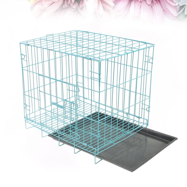 LOLIPPYY Safe Transport Dog Cage With Portable Iron Material For Puppies 1Set