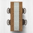 thumbnail image 2 of Creative Products Painted Diamond Pattern Sage Green 16x72 Poly Twill Table Runner, 2 of 3
