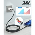 thumbnail image 4 of XUDUO i Phone Charger 10ft Cord MFi Certified Fast Charging Lightning Cable,Black, 4 of 5