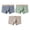 Green, variant on Men's 3-Pack Printed Nylon-Spandex Stretch Waist Boxer Briefs, Mid-Rise Lightweight Breathable Underwear, M-3XL, Gray
