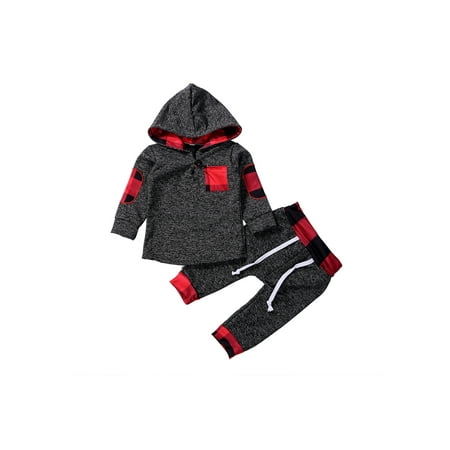 

JBEELATE 2PCS Baby Boy Girl Warm Sweatshirt Tops+Pants Set Autumn Winter Clothes Outfits