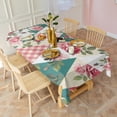 thumbnail image 3 of Pioneer Flower Floral Print Pattern Rectangle Tablecloth 60"x102",Waterproof Polyester Rectangle Table Cloth, Wipeable Spillproof Polyester Tablecloth for Dining, Camping, Indoor and Outdoor, 3 of 5