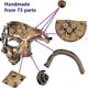 thumbnail image 3 of Metal Venetian Steampunk Cyborg Mask, Masquerade Mask for Halloween Costume Party/Ghost of the Opera/Mardi Gras Ball, 3 of 4