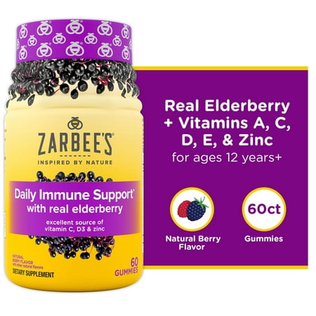 UPC 898115002763 product image for Zarbee s Daily Immune Support Gummies - Elderberry  Vitamins  Zinc  60ct | upcitemdb.com