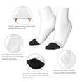 thumbnail image 6 of Bingfone White Design Patterned Men'S Women'S Casual Cotton Socks, 6 of 9