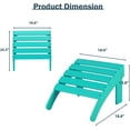 thumbnail image 3 of HYJY Outdoor Adirondack Ottoman, Weather-Resistant HDPE Footrest for Patio, Porch, Backyard, Garden, Lawn, and Deck(Aruba), 3 of 16