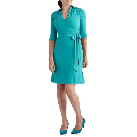 George Easy Wear Collection Women's Wrap Dress
