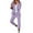 Purple, variant on Prolriy Pant Suits for Women, Women's Two Piece Lapels Suit Set Office Business Long Sleeve Jacket Pant Suit Slim Fit Trouser Jacket Suit Womens 2 Piece Outfits Purple L