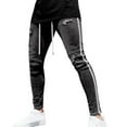 thumbnail image 1 of B91xZ Ripped Jeans for Men Casual Solid Stretch Skinny Ripped Pants,Gray XXXL, 1 of 5