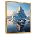thumbnail image 2 of Designart "Blue Iceberg Majestic Frost" Nautical & Beach Floater Framed Canvas Wall Art, 2 of 7