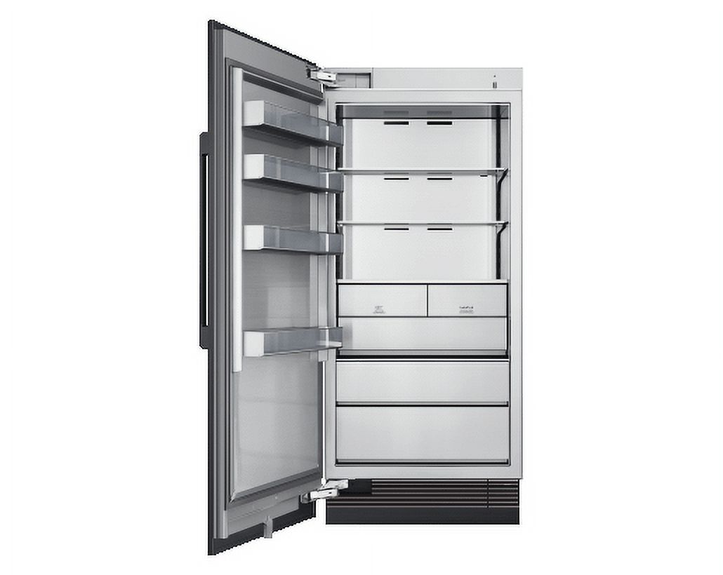 Dacor DRZ36980LAP 36 Contemporary Series Column Freezer with 21.1 cu. ft. Capacity  Side LED Lighting  Precise Cooling  Easy Open Door  Sabbath Mode and Dual Icemaker  in Panel Ready with Left Hinge