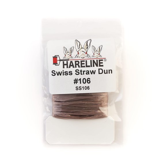 Material para atado de moscas Hareline Swiss Straw Dun SS106
