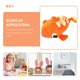 thumbnail image 5 of Koi Plush Toy Big Mouth Fish Shape for Decoration Kids Plush Toy Orange, 5 of 5
