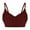 Burgundy*, variant on Womens V Shaped Longline Workout Bras Adjustable Spaghetti Straps Wireless No Underwire Sports Bras Seamless Comfy Push-Up Supportive Athletic Yoga Bras Coffee*