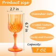 thumbnail image 2 of Copas de Vino de Plástico LEYIQU 17 cm 200 ml Vintage Calabaza Naranja 12 piezas, 2 of 8