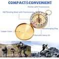 thumbnail image 3 of Mistayd Camping Survival Compass Metal Pocket Compass Kids Compass for Hiking Camping Hunting Outdoor Military Navigation Tool, 3 of 5