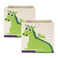 thumbnail image 1 of 3 Sprouts Kids Childrens Foldable Felt Dragon Storage Cube Bin Box (2 Pack), 1 of 5
