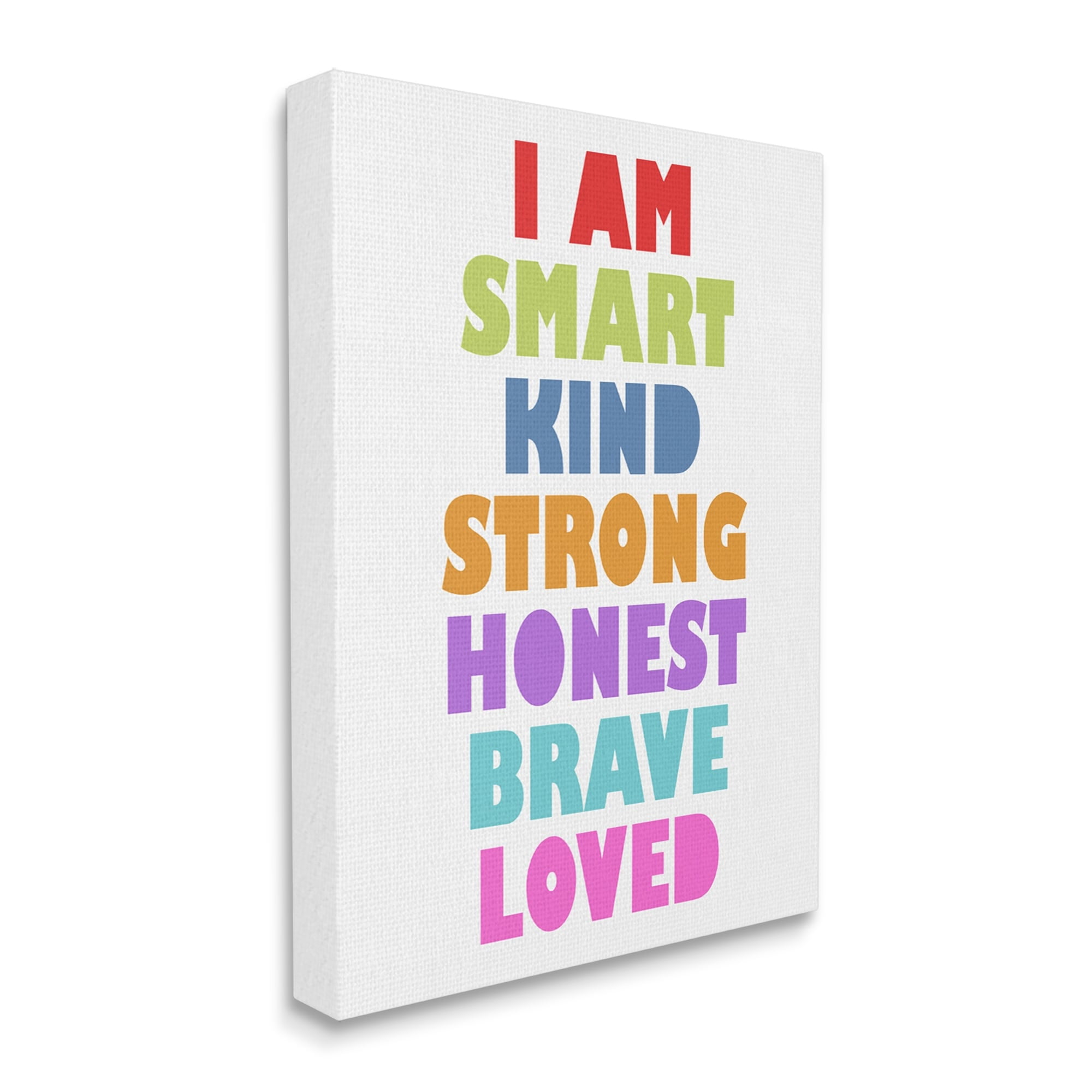Stupell Industries I am Smart Self Worth Reassuring Text Sign,24 x 30, Design by Ann Bailey