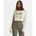 thumbnail image 2 of Roxy Women's T-Shirt Moonlight Oasis Boyfriend Relaxed Fit Long Sleeve Tee (X-Large, White/Cream), 2 of 5
