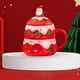 thumbnail image 3 of Juego de 2 Tazas de Cerámica Navideñas con Diseño Creativo para Disfrutar del Té Festivo mayimx Taza de café impresa, 3 of 9