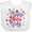 AA-White, variant on Inktastic Happy 4th of July in Red and Blue with Stars Boys or Girls Baby Bib