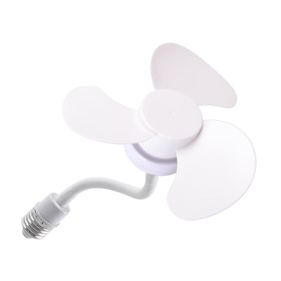 Yammee E27 Desk Fan Small Quiet Personals Portable Fan with Flexible Tube Adjustable Cooling Fan 5.5inch Office Table Fan