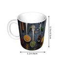 thumbnail image 2 of Yiaed Various Herbs And Spices In Spoons Print Ceramics Coffee,Large Handle Design,Extra Large Tea and Coffee Cup for Office and Home Mugs, 2 of 6