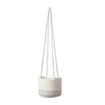 thumbnail image 1 of 1pc Linen Rope Handwoven Plant Pot Hanging Planter Decor for Home Office, 1 of 9