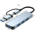 thumbnail image 5 of Aluminium Alloy Expander Laptop Dock Station OTG Adapter PD Charging Type-C Splitter USB 3.0 USB C HUB 7 IN 1, 5 of 8