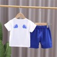 thumbnail image 2 of Vedolay Short Sets Boy 2 Piece Outfits Boys Clothing Sets Short Sleeve Tee and Shorts Boys' Short Sets,Green 0 Months, 2 of 5