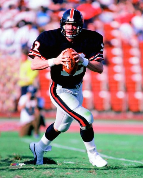 Jim Kelly Houston Gamblers 1985 Action Photo Print