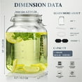 thumbnail image 4 of Syntic 1 Gallon Glass Jar with Lid,Wide-Mouth Glass Jars with 2 Measurement Mark Large Capacity 4100 ML For Overnight Oats, 4 of 6