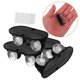 thumbnail image 3 of 20 ruedas adhesivas universales de perfil bajo para muebles, cajas de almacenamiento, cubos de basura, ruedas giratorias de 360°, color negro, 3 of 8