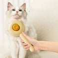 thumbnail image 4 of ACDANC 2Pcs Cat Brush Multi-Functional Cat Brush for Shedding Rounded Stainless Steel Teeth Cat Grooming Supplies,Pink&Yellow, 4 of 4