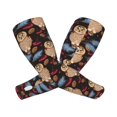 thumbnail image 2 of Sun Protection Arm Sleeves For Men Women, Pinecone Owl Brown Sleeves To Cover Arms With Thumb Hole Cooling Sleeve, 2 of 2
