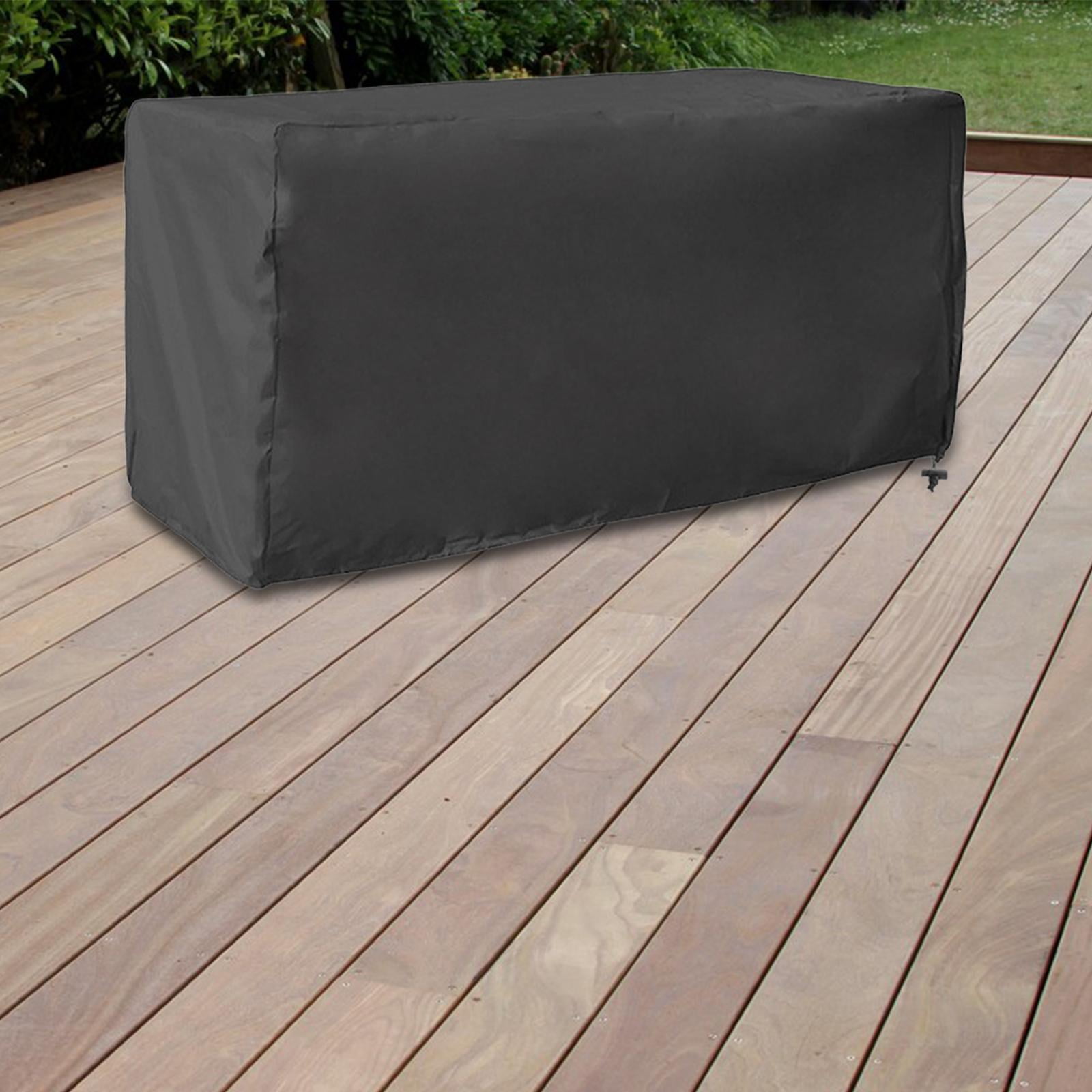 Deck Box Cover Outdoor Storage Bench Cover Waterproof Oxford Cloth Tear Resistant for Patio Furniture