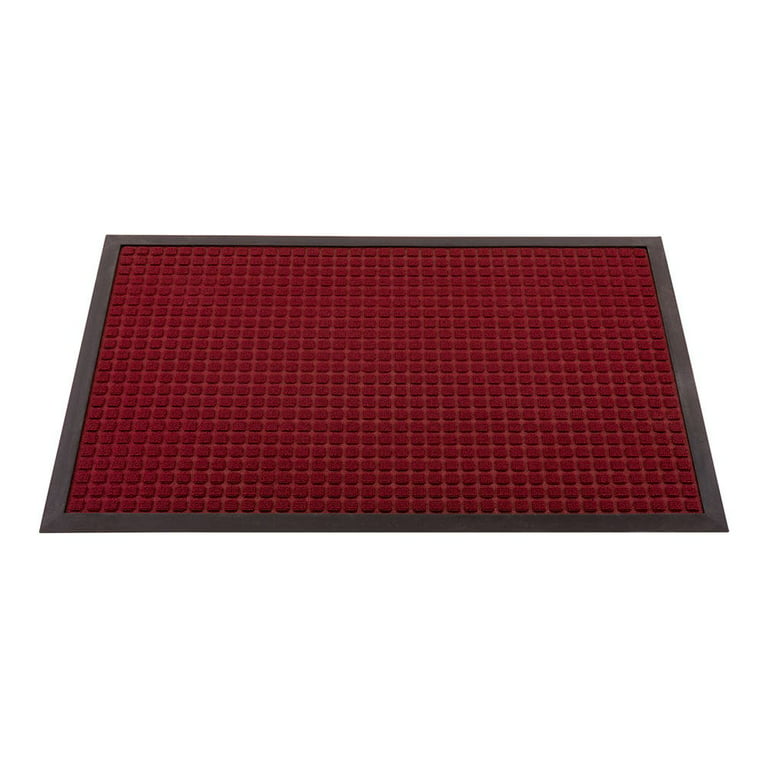 Comfy Feet Burgundy Heavy-Duty Carpet Floor Mat - Waffle - 36 x 24 - 1  count box