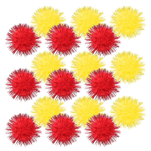 AURARMLET 100pcs Assorted Color Sparkly Pom Poms for Crafts, Clothing, Party Decorations, Projects, and Kids' Art Supplies