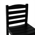 thumbnail image 2 of Black Armless Outdoor Chairs - Durable HDPE Material, Weather Resistant Set of 2 for Patio & Garden Use, Low Maintenance Design, 2 of 5