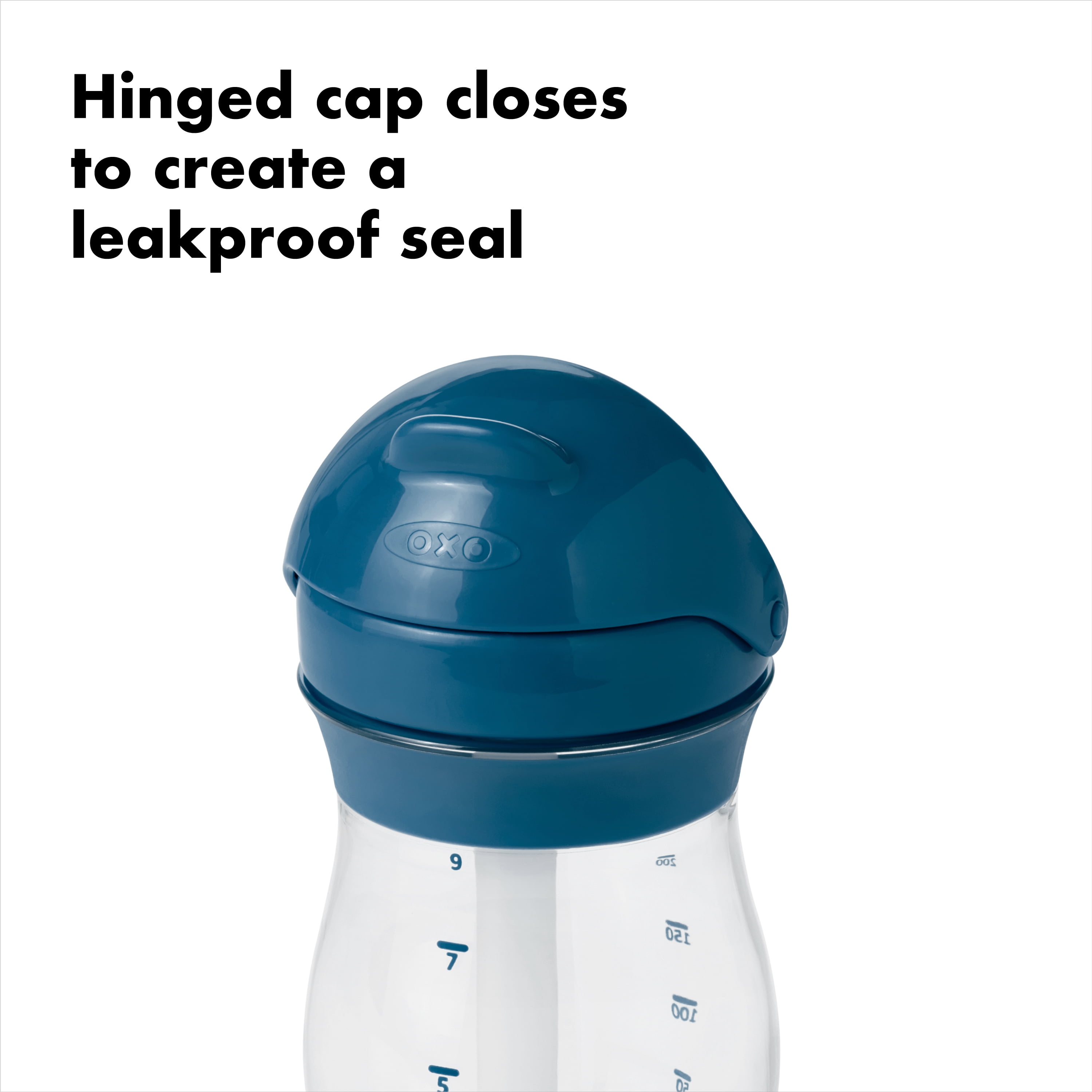 OXO Tot Transitions Straw Cup, Navy, 9 oz, 2-Pack