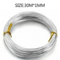 thumbnail image 5 of Aluminum Craft Wire, 30m 1mm Silver Craft Wire Bendy Flexible Metal Wire Jewellery DIY Wire Flexible Modelling Wire for Jewelry Making DIY Crafts Gardening Sculpting, 5 of 5