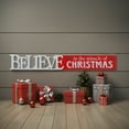 thumbnail image 4 of Parisloft Believe in the Miracle of Christmas Wood Wall Plaque, 4 of 9